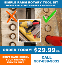 Rahm Rotary Clean Out Tool Bit