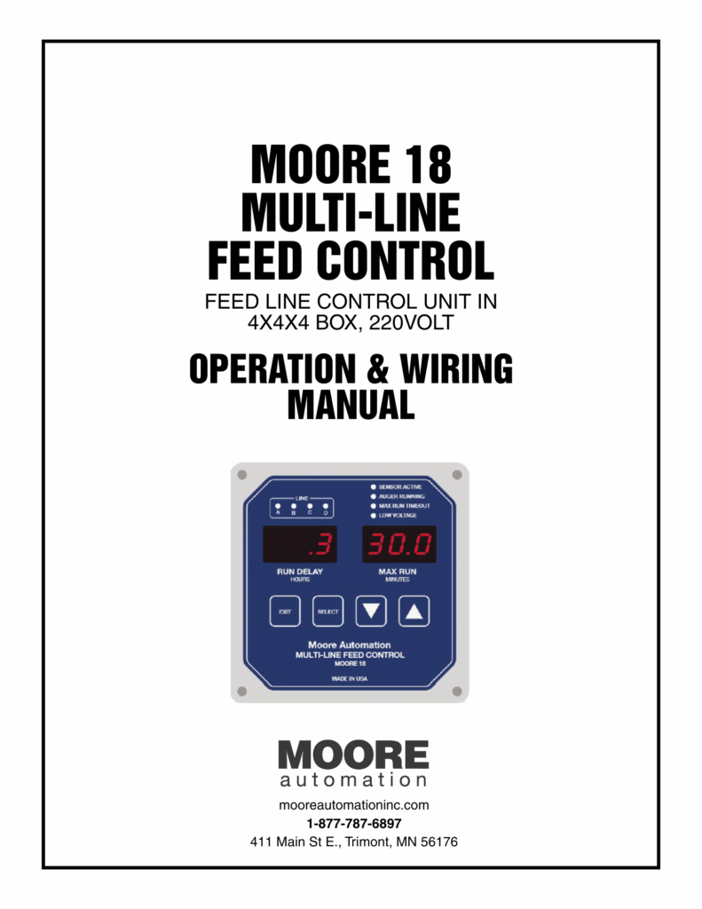 MOORE 18 Multi-Line Feed Control