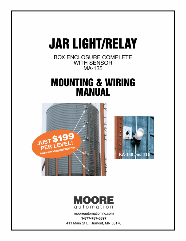 JAR LIGHT RELAY BOX MOUNTING INSTRUCTIONS & WIRING dIAGRAM